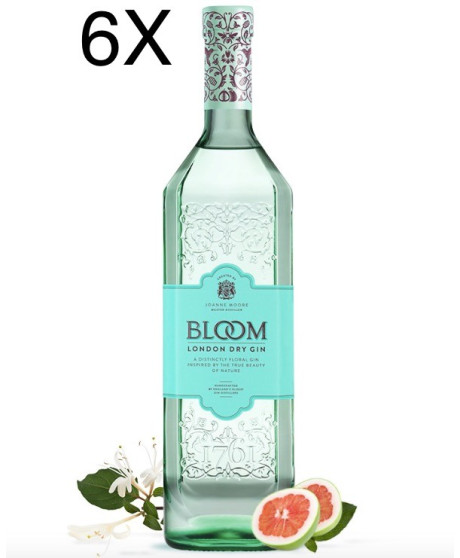 (3 BOTTLES) Bloom - London Dry Gin - 100cl - 1 litro (3 BOTTLES) Bloom - London Dry Gin - 100cl - 1 litro
