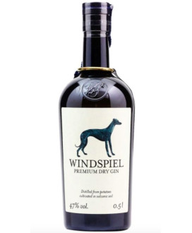 Vendita online Windspiel Premium Dry Gin. Miglior prezzo online gin tedesco, distillato di patate, etichetta levriero