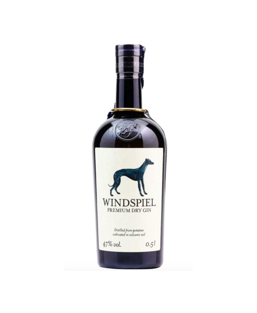 Vendita online Windspiel Premium Dry Gin. Miglior prezzo online gin tedesco, distillato di patate, etichetta levriero
