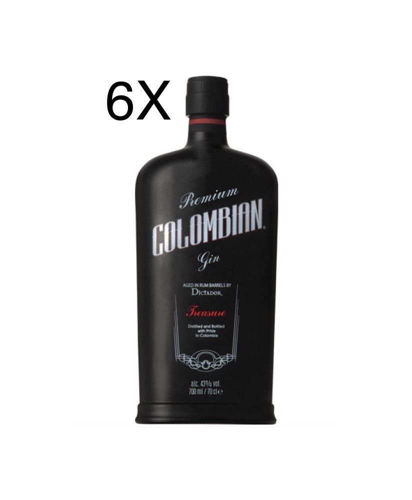 (3 BOTTLES) Dictador - Treasure - Premium Colombian Aged Black Gin - 70cl