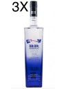 (3 BOTTLES) Blue Ribbon - Essential - London Dry Gin - 70cl