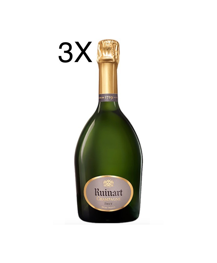 (3 BOTTLES) Ruinart - Brut - "R" de Ruinart - 75cl