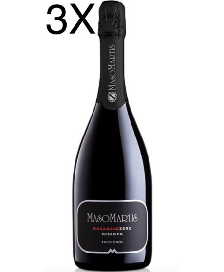 (3 BOTTIGLIE) Maso Martis - Dosaggio Zero Riserva Millesimato 2019 - Trento DOC - 75cl