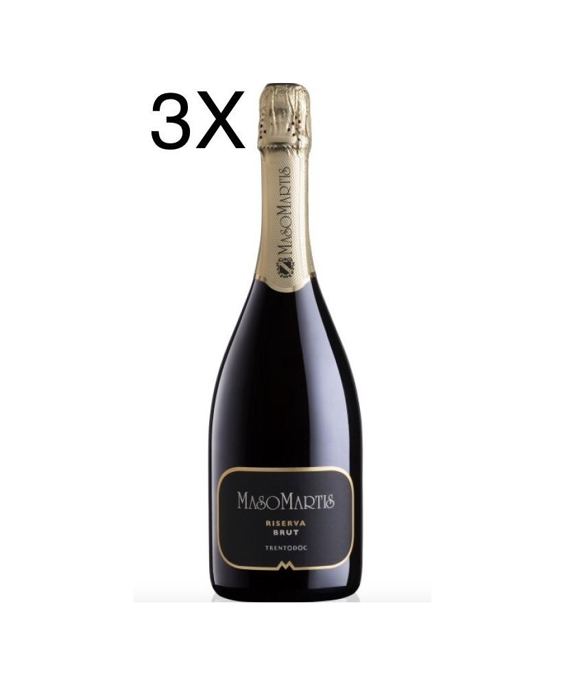 (3 BOTTIGLIE) Maso Martis - Brut Riserva Millesimato 2017 - Trento DOC - 75cl