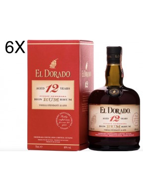 (6 BOTTIGLIE) El Dorado - 12 anni - Astucciato - 70cl