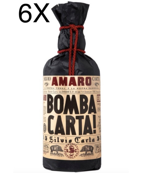 (6 BOTTLES) Silvio Carta - Amaro Bomba Carta! - 70cl