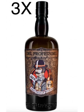 (3 BOTTIGLIE) Distilleria Quaglia - Il Gin del Professore - Monsieur - 70cl
