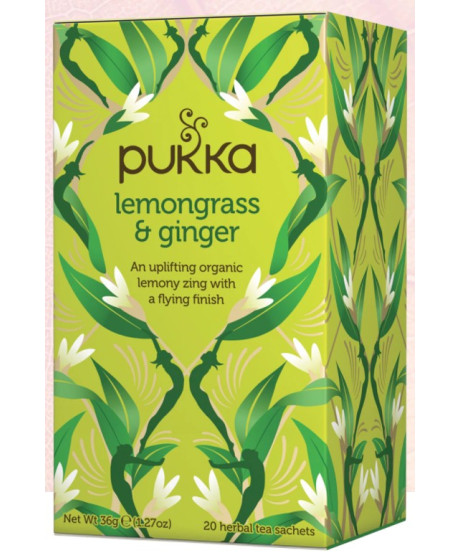 Pukka Herbs - Lemongrass & Ginger - 20 Sachets - 36g