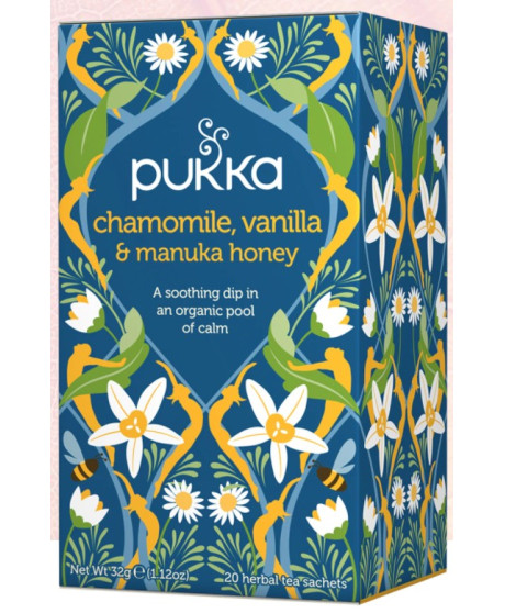 Pukka Herbs - Chamomile, Vanilla & Manuka Honey - 20 Sachets - 32g