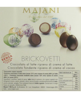 Vendita online Ovetti di Pasqua Majani di Bologna di cioccolato al latte e fondente assortiti incartati floreali,  €30.00 al Kg.