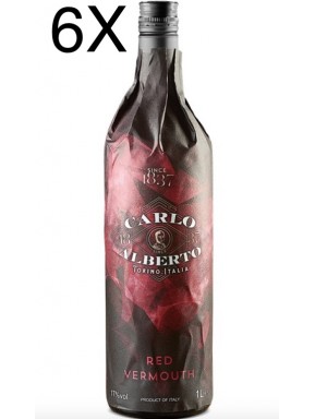 (3 BOTTIGLIE) Carlo Alberto - Vermouth di Torino Rosso - 100cl - 1 Litro