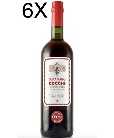 (6 BOTTLES) Cocchi - Dopo Teatro Vermouth Amaro - 75cl