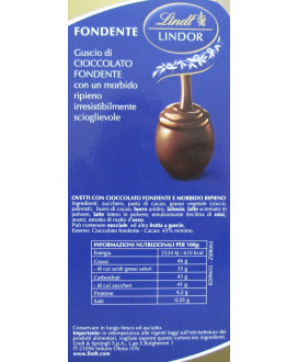 Vendita online Ovetti di Pasqua Lindor blu fondenti, Lindt & Sprüngli a €30.00 al Kg. Shop on-line ovine Lindor. Miglior prezzo