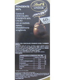 Vendita online Ovetti di Pasqua Lindor neri extra fondenti al 60% di cacao, Lindt & Sprüngli a €30.00 al Kg. Shop on-line ovine