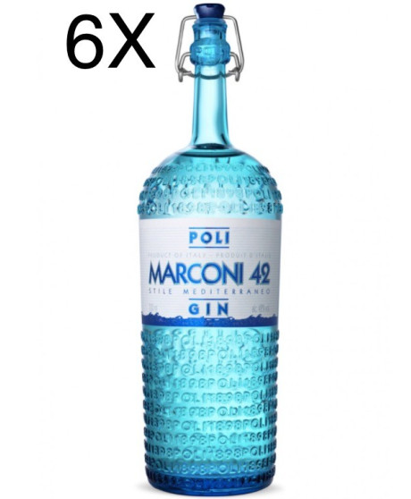 (3 BOTTIGLIE) Poli - Gin Marconi 42 - Mediterraneo - 70cl (3 BOTTIGLIE) Poli - Gin Marconi 42 - Mediterraneo - 70cl