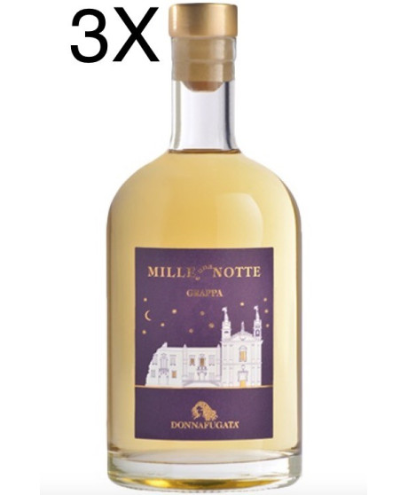 (3 BOTTLES) Donnafugata - Grappa Mille e Una Notte - 50cl