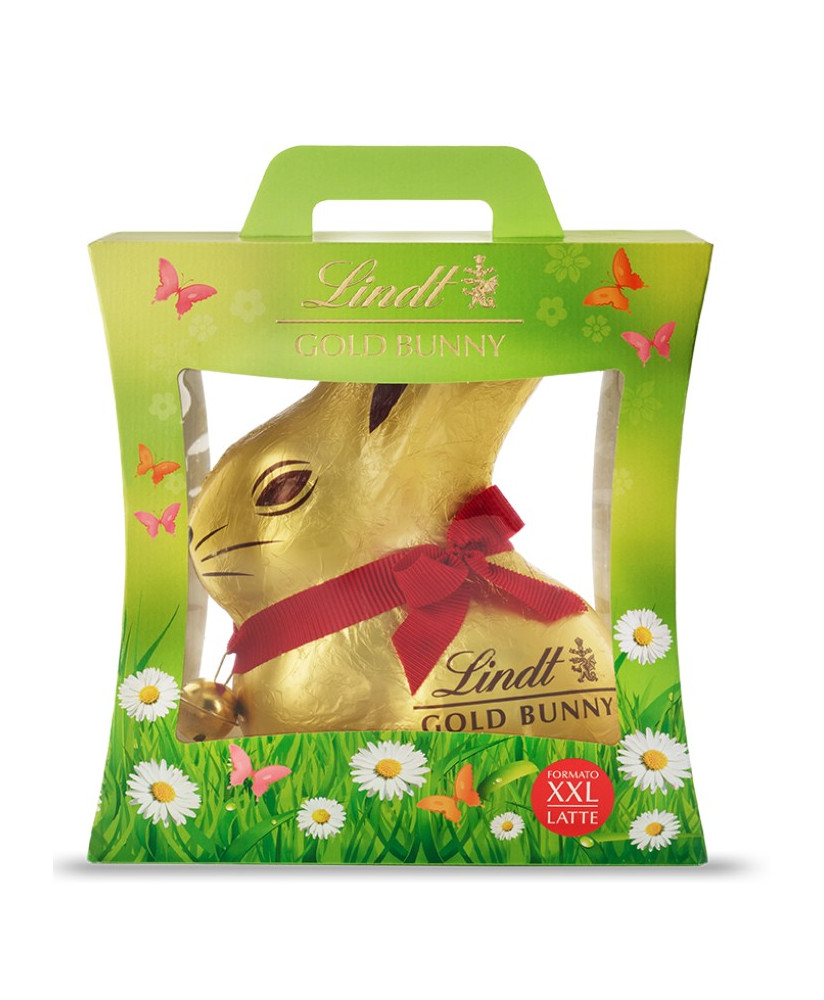 Vendita online Gold Bunny XXL di Pasqua grandi da 1 Kg. Lindt & Sprüngli al Latte (SCONTO 10%). Shop on line Coniglietto