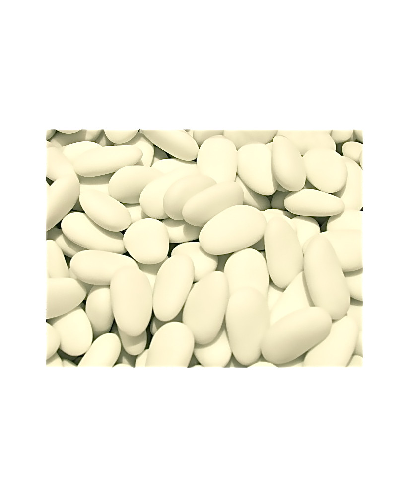 Confetti Volpicelli - Vendita online confetti bianchi con mandorla intera palata per cerimonie, matrimoni e bomboniere. Shop on-