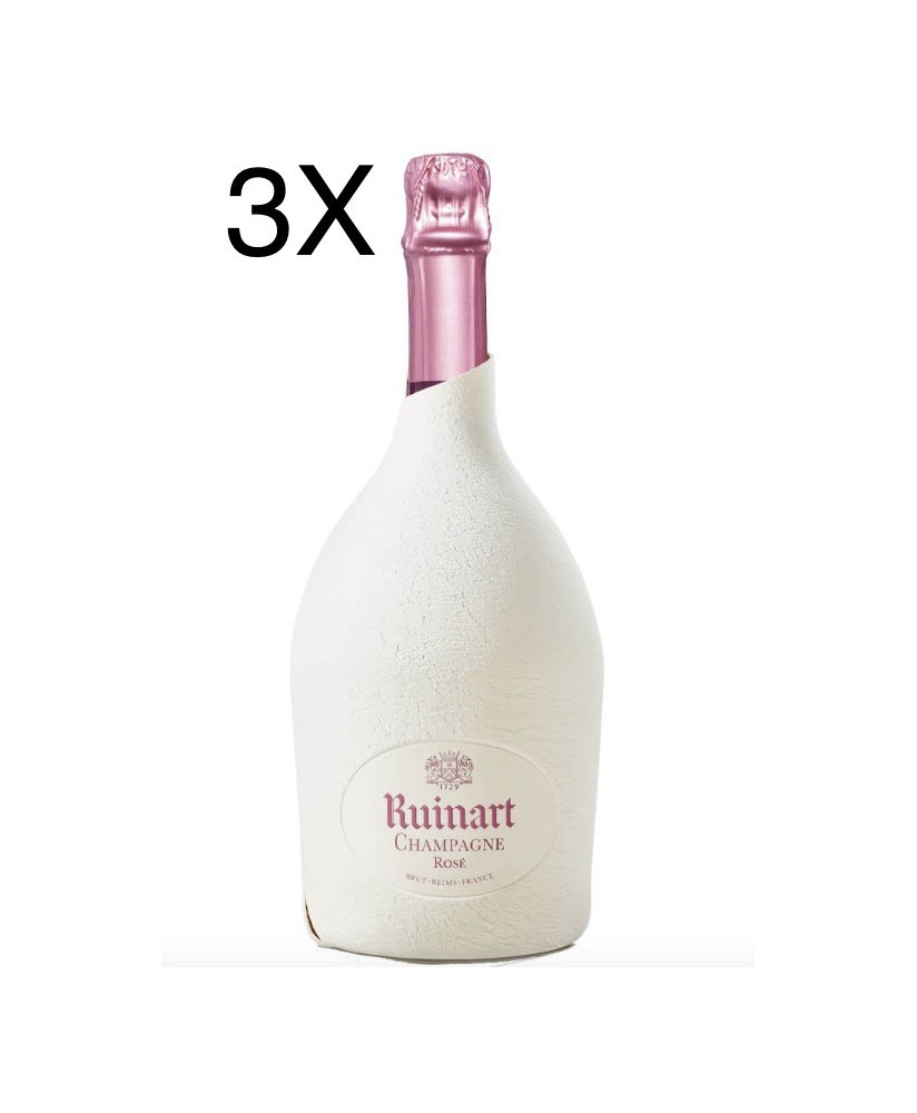 (3 BOTTLES) Ruinart - Brut - Rosé - The Second Skin Case - 75cl