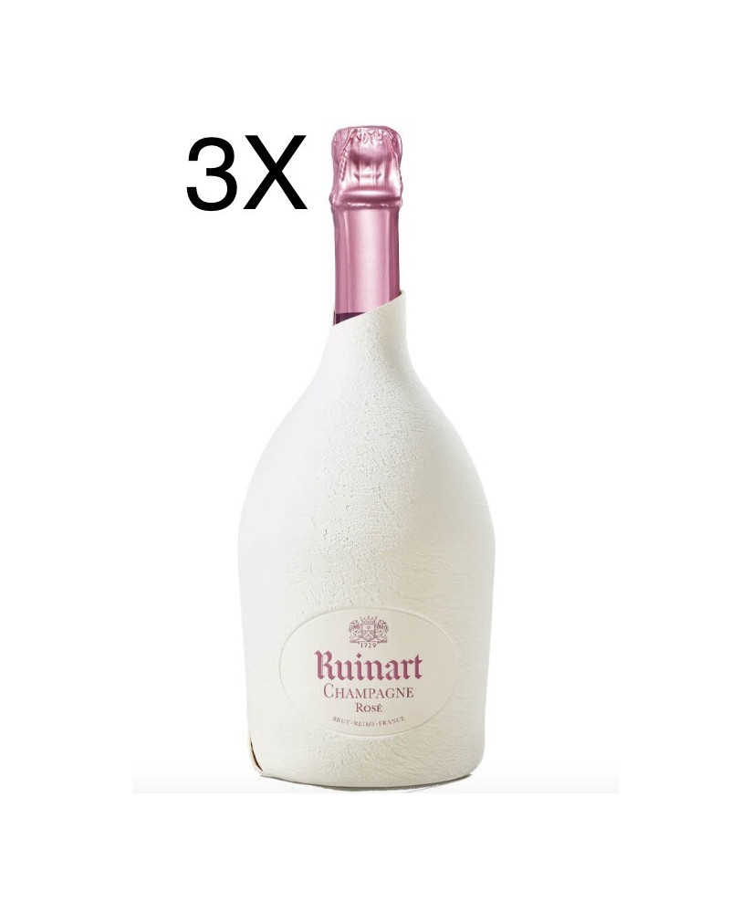 Champagne Ruinart - Brut Rose' coffret - Vendita online miglior prezzo Ruinart Rose' - Bollicine francesi shop online