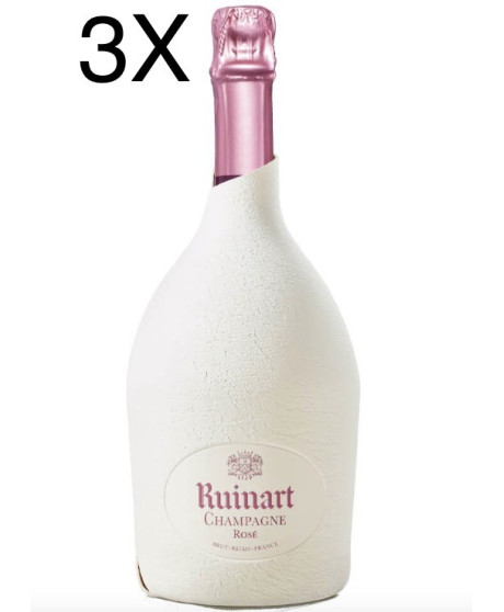 (3 BOTTLES) Ruinart - Brut - Rosé - The Second Skin Case - 75cl