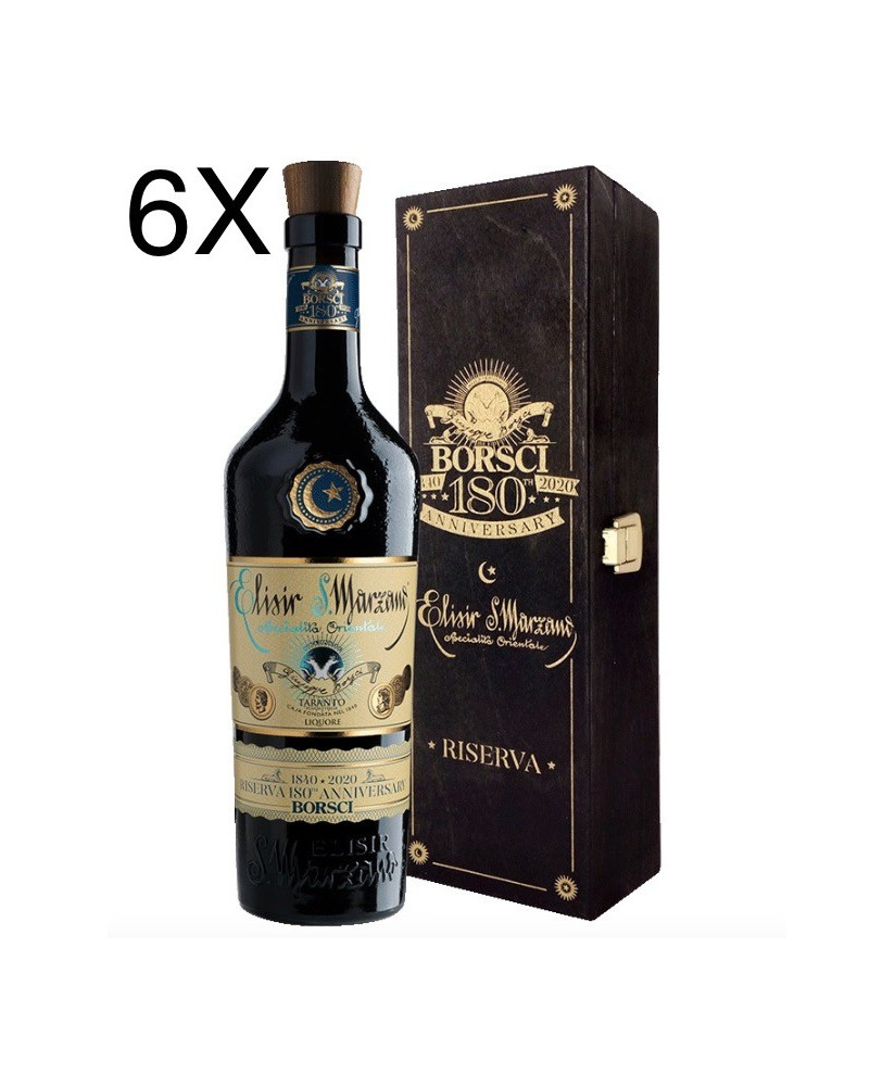 (3 BOTTIGLIE) Borsci - Elisir San Marzano Riserva 180 - Astucciato in Legno - 70cl