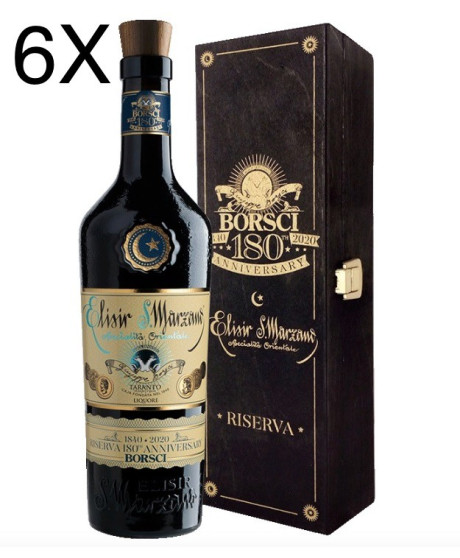 (3 BOTTIGLIE) Borsci - Elisir San Marzano Riserva 180 - Astucciato in Legno - 70cl (3 BOTTIGLIE) Borsci - Elisir San Marzano Riserva 180 - Astucciato in Legno - 70cl