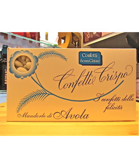 Confetti Crispo alla Mandorla, senza glutine. Vendita online confetti Crispo Mandorla di Avola. Shop on line Confetti Crispo per
