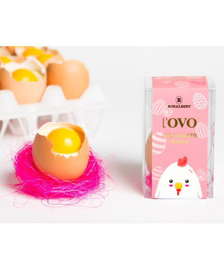 Rinaldini - l’OVO - cioccolato bianco - 45g Rinaldini - l’OVO - cioccolato bianco - 45g