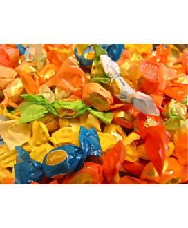 Vendita online caramelle Caffarel Allegrelle ripiene alla frutta a €12,00 al kg.  Shop on line caramelline ripiene Caffarel asso