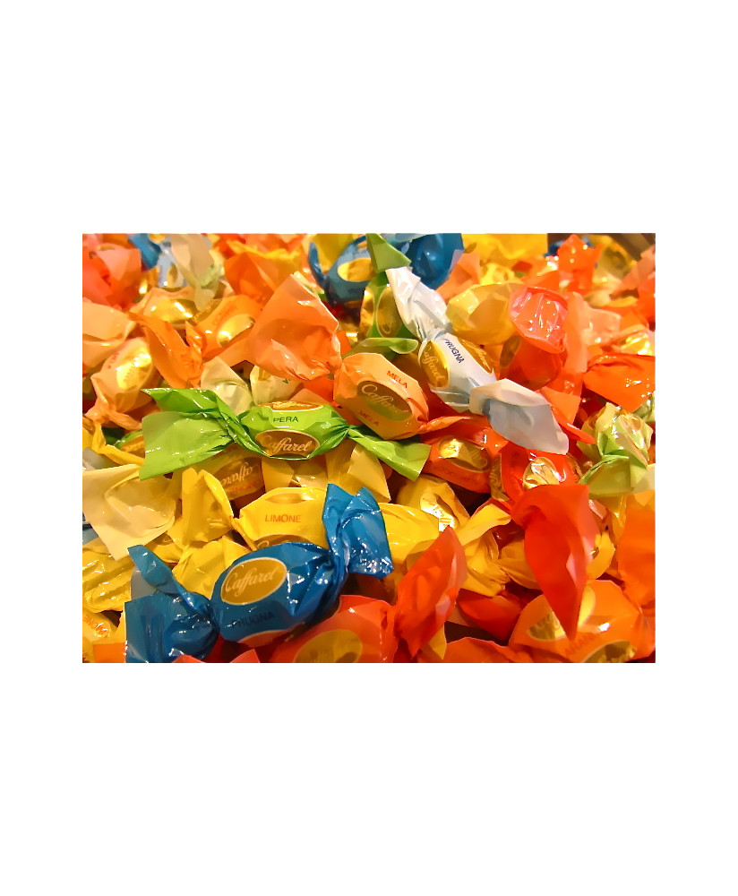 Vendita online caramelle Caffarel Allegrelle ripiene alla frutta a €12,00 al kg.  Shop on line caramelline ripiene Caffarel asso