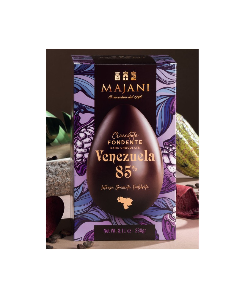 Vendita online uova di Pasqua Majani 2017 Fondente Extra 85% Venezuela. Shop on line Uovo di Majani Bologna con cacao