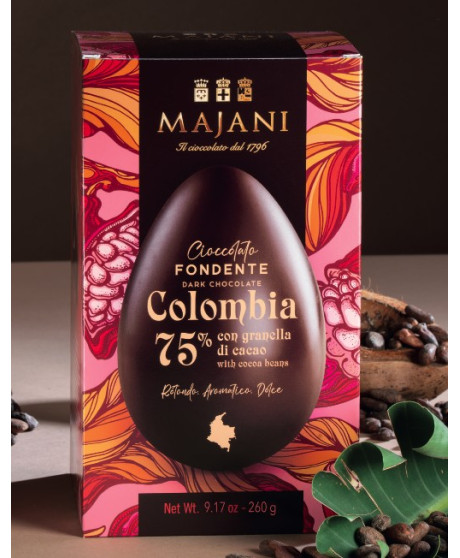 Majani - Dark Chocolate Egg - 75% Colombian Cocoa - 260g