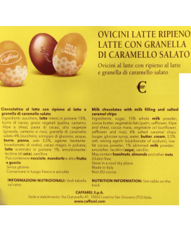 Vendita online ovetti di cioccolato AL GIANDUJA assortiti shop on-line ovette GIANDUJOTTO Caffarel miglior prezzo nel web ovine