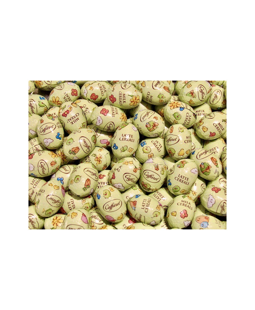 Online sales chocolate eggs Caffarel assorted raspberry and stracciatella chocolate. Shop online Caffarel eggs milk and dark cho