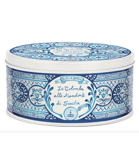 FIASCONARO - DOLCE & GABBANA - SICILY ALMONDS EASTER CAKE COLOMBA - BLUE - 750g