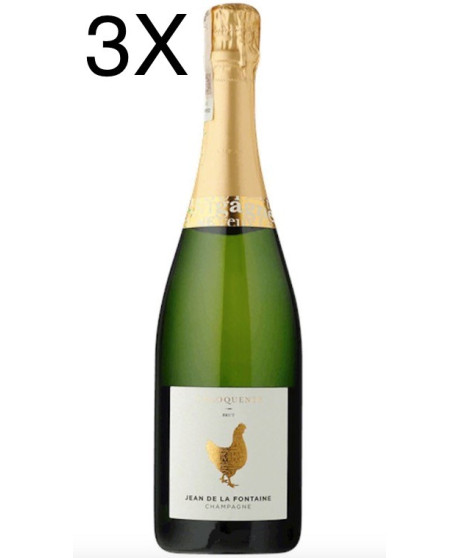 (3 BOTTIGLIE) Jean de La Fontaine - L'Eloquente - Brut - Champagne - 75cl