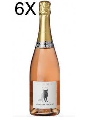(3 BOTTLES) Jean de La Fontaine - La Flatteuse - Brut Rose' - Champagne - Gift Box - 75cl