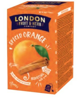 vendita tisane di frutta inglesi london fruit & herb company online shop on line infusi di arancia e cannella miglior prezzo on-
