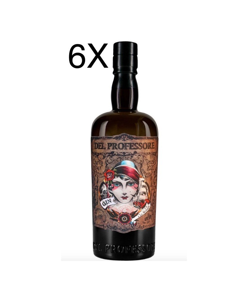 (6 BOTTLES) Distilleria Quaglia - Il Gin del Professore - À La Madame - 70cl