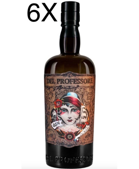 (6 BOTTLES) Distilleria Quaglia - Il Gin del Professore - À La Madame - 70cl