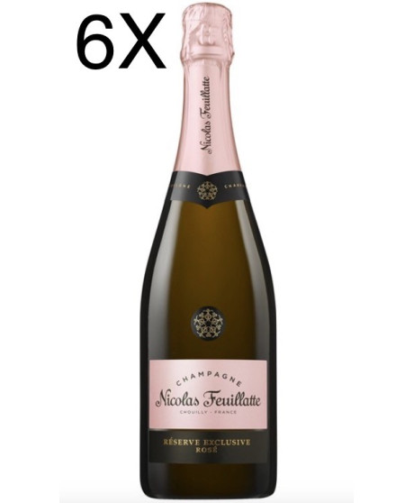 (6 BOTTLES) Nicolas Feuillatte - Reserve Exclusive Rose' - Champagne - 75cl 