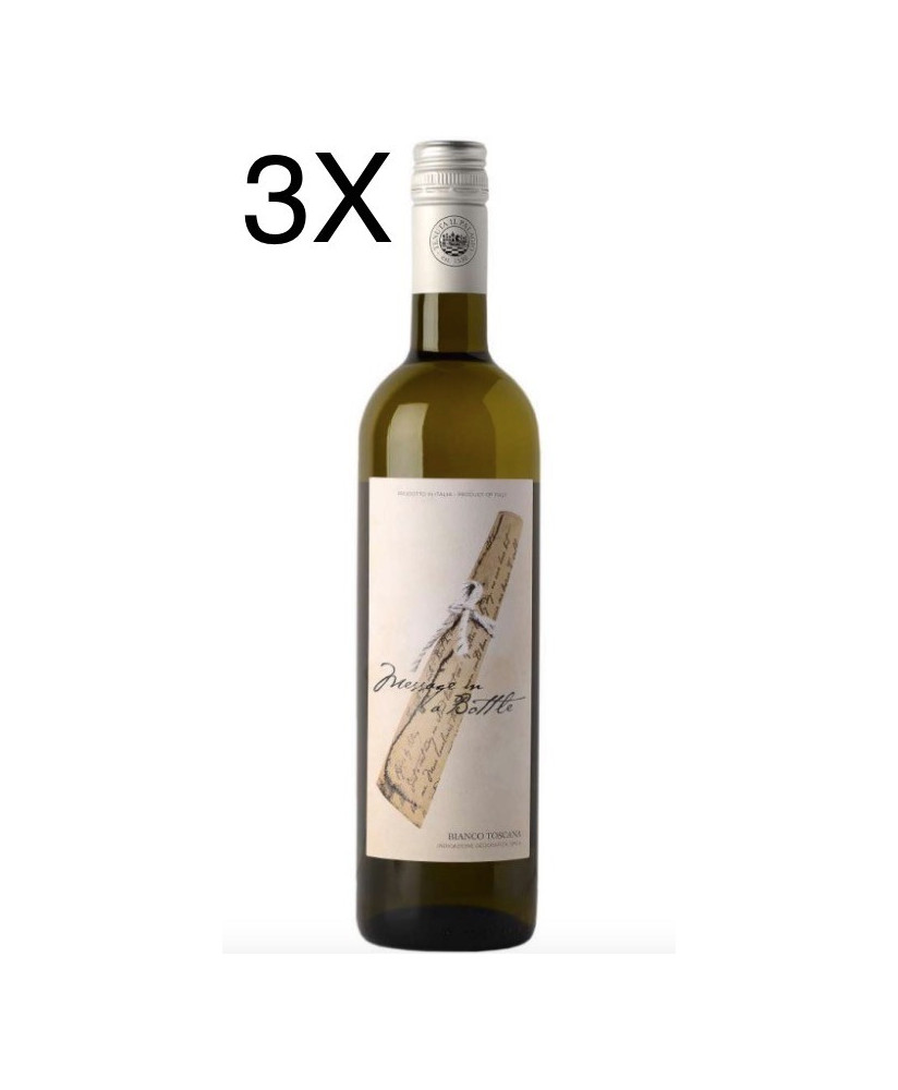 (3 BOTTIGLIE) Tenuta il Palagio - Message In A Bottle Bianco 2020 - Vermentino - Toscana IGT - I vini di Sting - 75cl