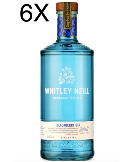 (6 BOTTLES) Whitley Neill - Blackberry Gin - 70cl