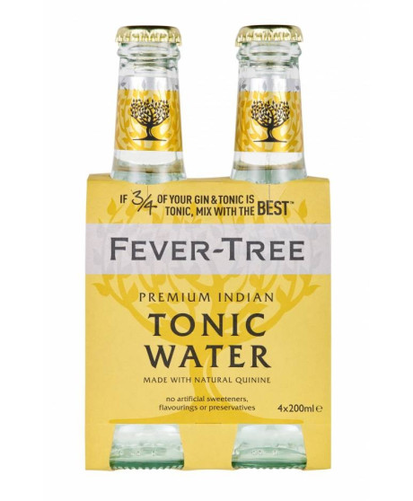 Fever Tree - Premium Indian Tonic Water - Acqua Tonica - BLISTER 4 X 20cl