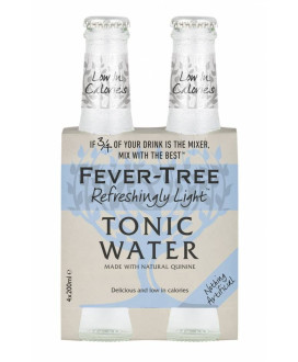 24 BOTTIGLIE - Fever Tree - Refreshingly Light - Naturally Light Tonic Water - Acqua Tonica - 20cl