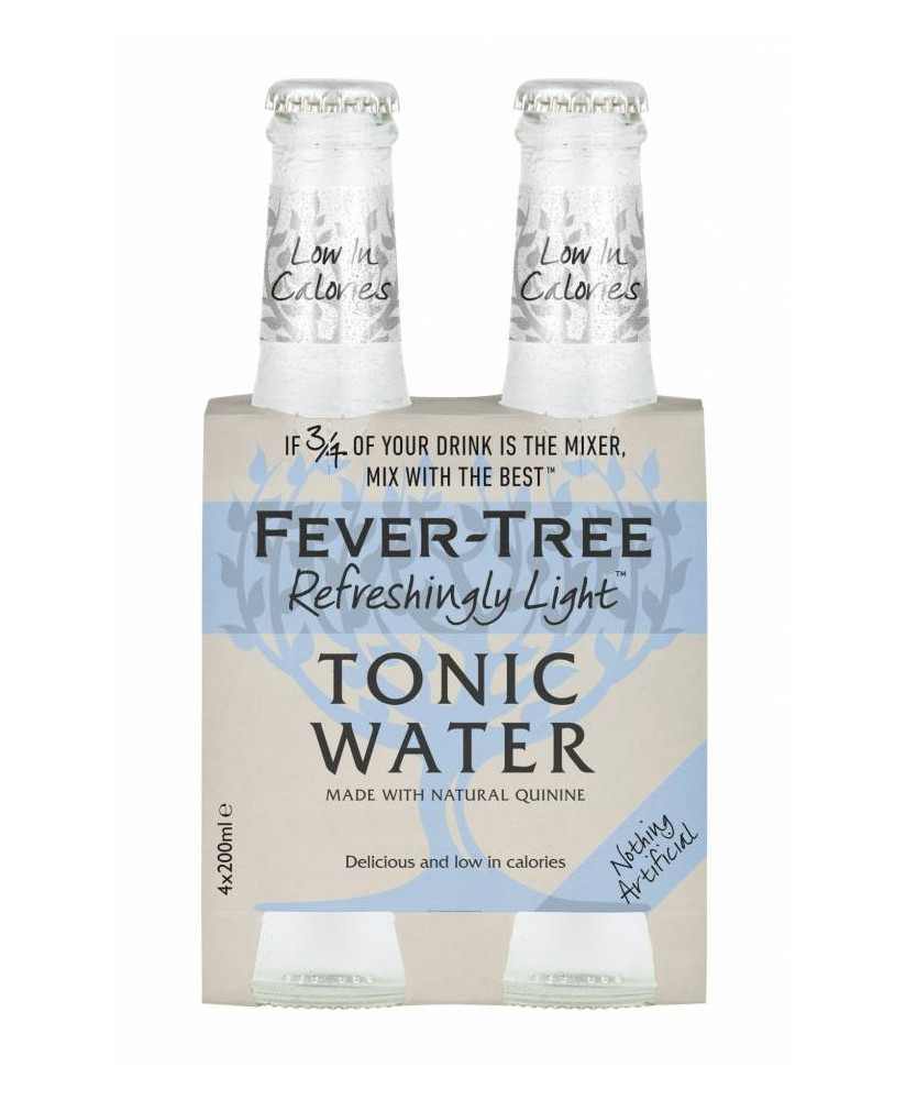 24 BOTTIGLIE - Fever Tree - Refreshingly Light - Naturally Light Tonic Water - Acqua Tonica - 20cl