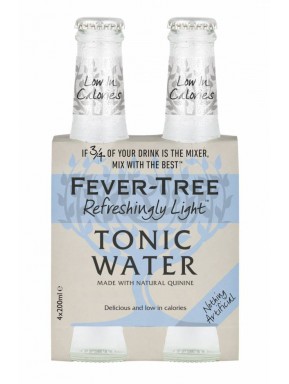 24 BOTTLES - Fever-Tree - Refreshingly Light - Naturally Light Tonic Water - 20cl