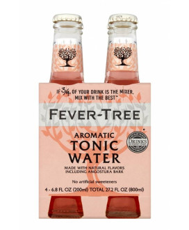 24 BOTTIGLIE - Fever Tree - Aromatic Tonic Water - Acqua Tonica - 20cl