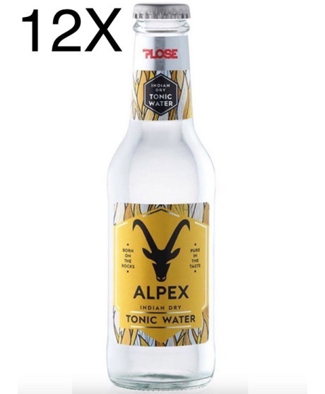 12 BOTTIGLIE - Alpex - Plose - Tonic Water Indian Dry - 20cl